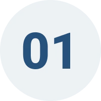 Number 01 in blue on dark circle.
